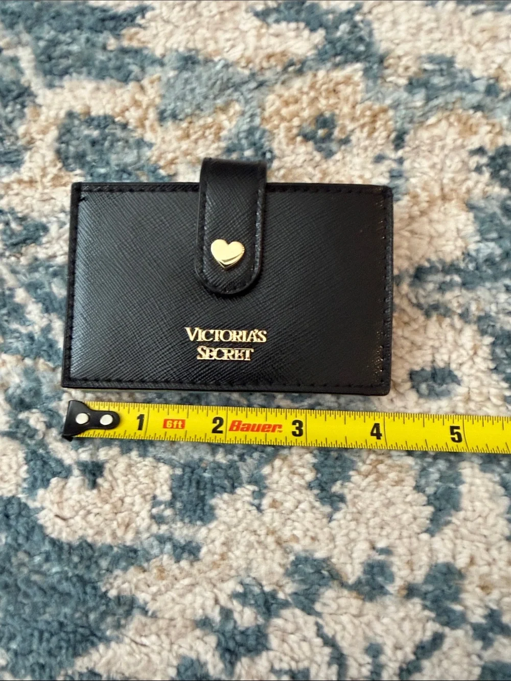 Victoria's Secret Black Card Holder with Multi-Color Edges - Picture 9 of 10